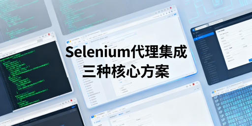 自动化场景下Selenium集成代理IP的三种方案