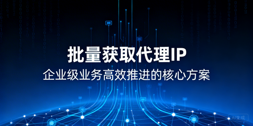 企业批量获取代理IP，哪种方式适配长期业务？