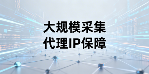 国内大规模数据采集，代理IP选型需关注哪些核心指标？