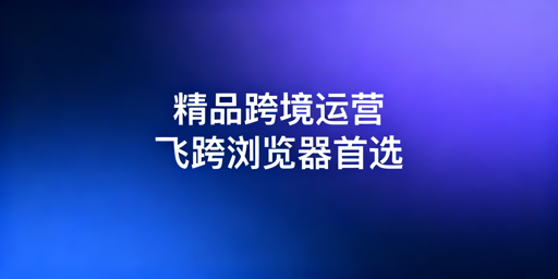 跨境精品卖家：飞跨浏览器核心需求适配全解析
