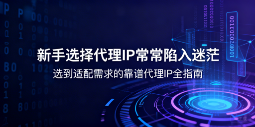 新手如何选到适配需求的靠谱代理IP？