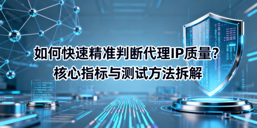 如何快速精准判断代理IP的质量？