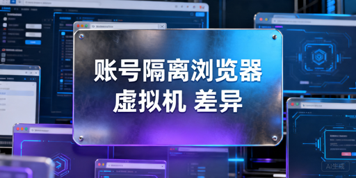 账号隔离浏览器与虚拟机的区别及选型指南