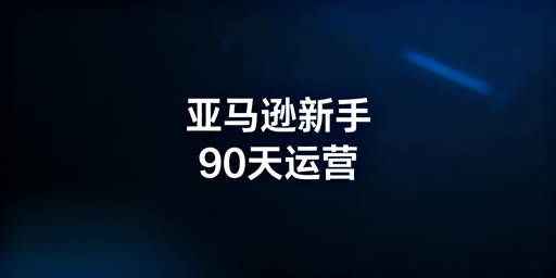 亚马逊新手90天低风险0-1运营落地指南