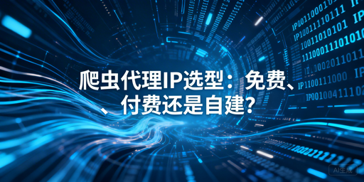 爬虫代理IP怎么选？三类渠道全解析