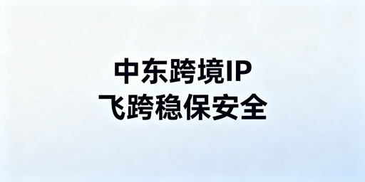 中东跨境业务IP选型：静态原生IP与飞跨浏览器推荐