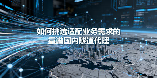 企业如何选适配业务的靠谱国内隧道代理？